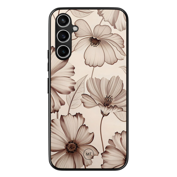 Mooie Telefoonhoesjes Samsung Galaxy A54 hoesje - Sand flowers