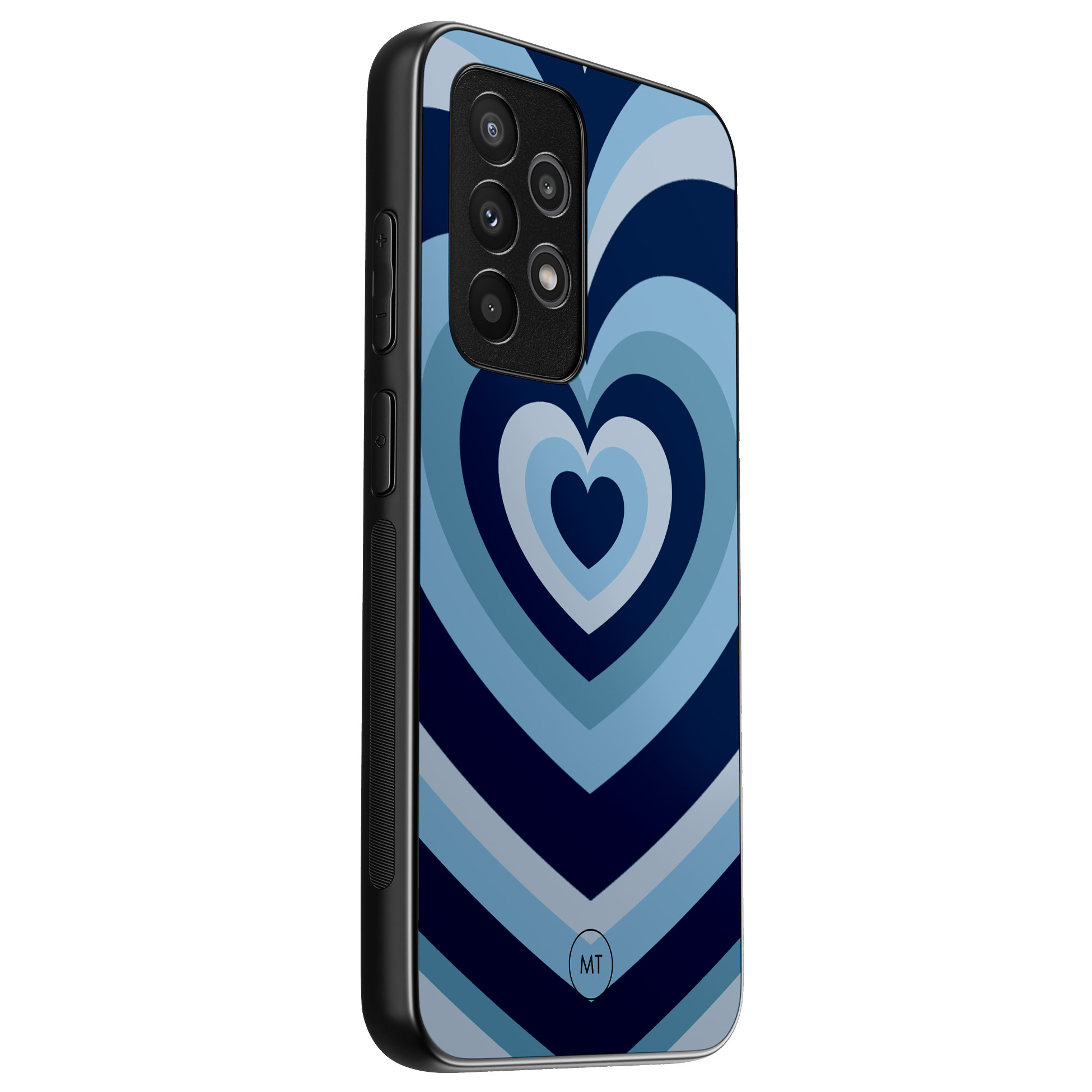 Mooie Telefoonhoesjes Samsung Galaxy A53 hoesje - Hart blauw