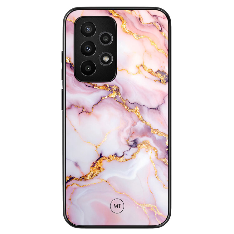 Mooie Telefoonhoesjes Samsung Galaxy A52(s) hoesje - Marble pink