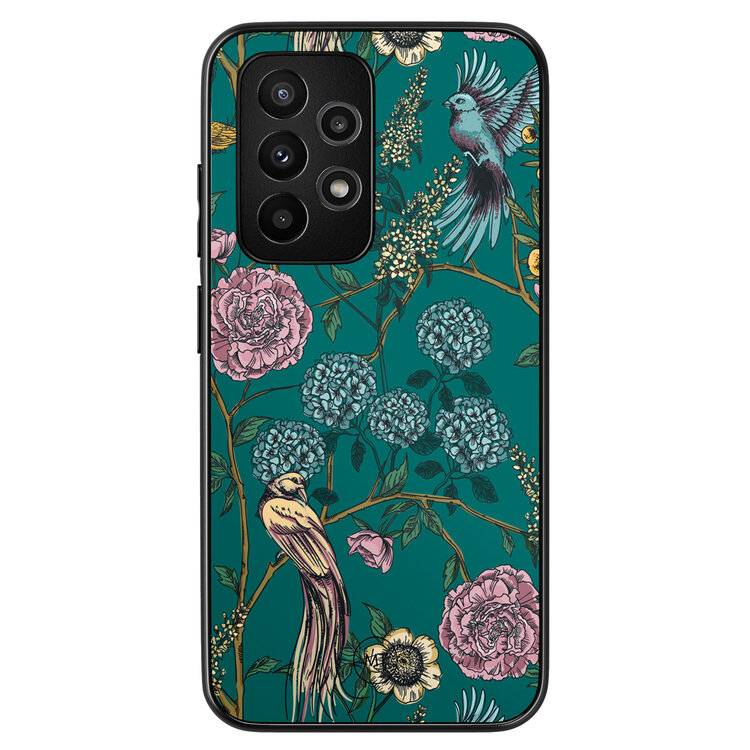 Mooie Telefoonhoesjes Samsung Galaxy A52(s) hoesje - Bloomy birds