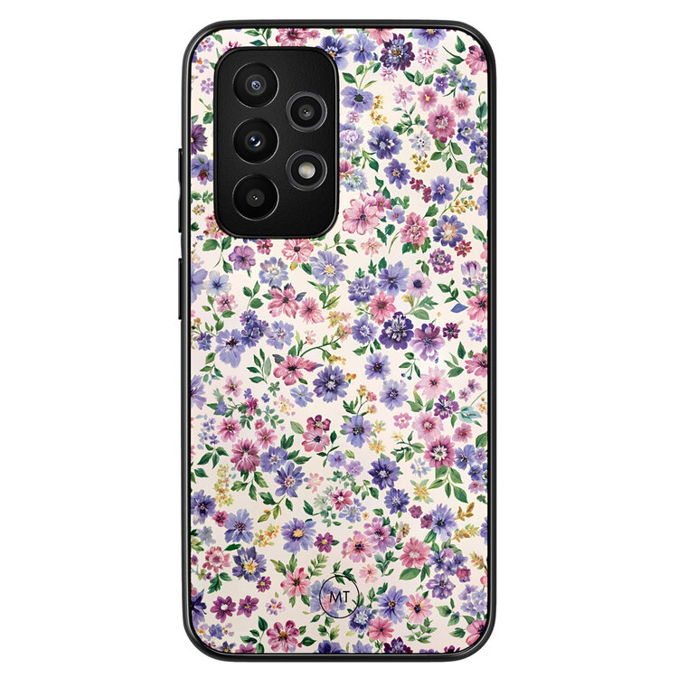 Mooie Telefoonhoesjes Samsung Galaxy A52(s) hoesje - Purple garden