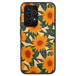 Mooie Telefoonhoesjes Samsung Galaxy A52(s) hoesje - Zonnebloemen