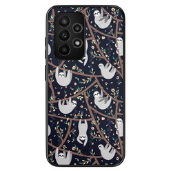 Mooie Telefoonhoesjes Samsung Galaxy A52(s) hoesje - Luiaard print