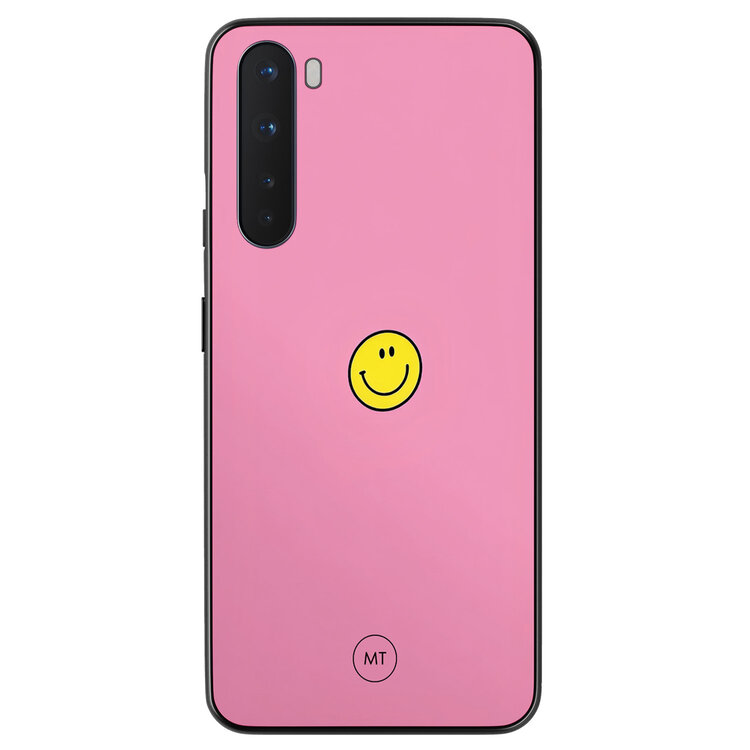 Mooie Telefoonhoesjes OnePlus Nord hoesje - Pink smiley