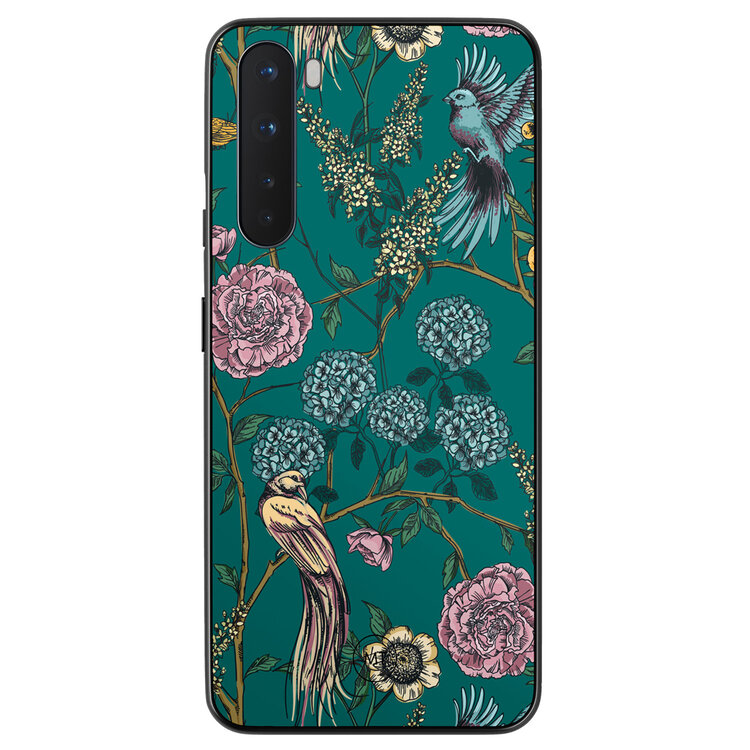 Mooie Telefoonhoesjes OnePlus Nord hoesje - Bloomy birds