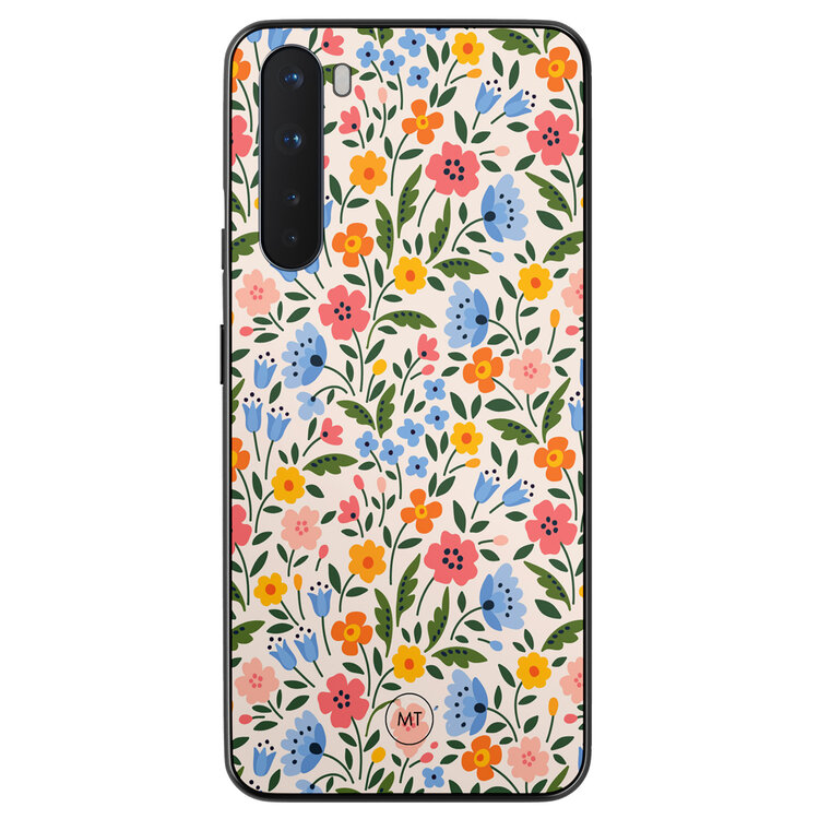 Mooie Telefoonhoesjes OnePlus Nord hoesje - Romantische bloemen