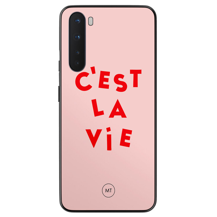 Mooie Telefoonhoesjes OnePlus Nord hoesje - C'est la vie