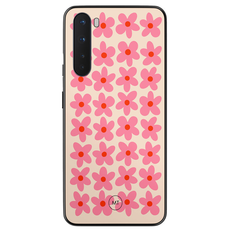 Mooie Telefoonhoesjes OnePlus Nord hoesje - Retro Blooms