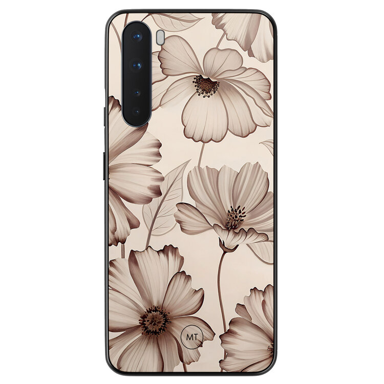 Mooie Telefoonhoesjes OnePlus Nord hoesje - Sand flowers