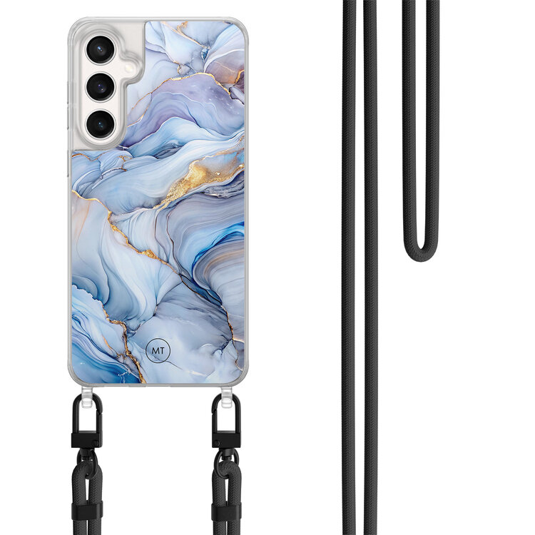 Mooie Telefoonhoesjes Samsung Galaxy S23 FE hoesje met zwart koord - Lavender dream