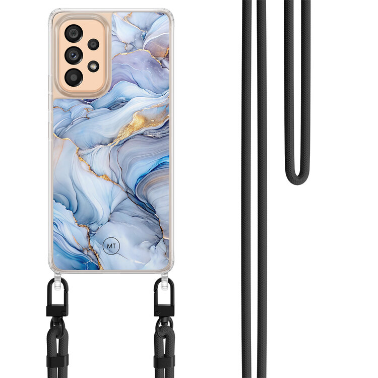 Mooie Telefoonhoesjes Samsung Galaxy A53 hoesje met zwart koord - Lavender dream