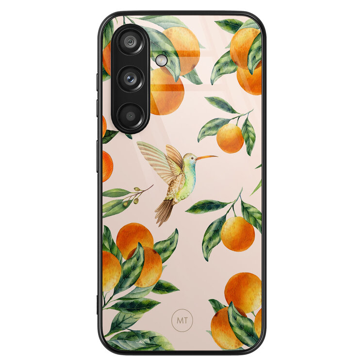 Mooie Telefoonhoesjes Samsung Galaxy S24 hoesje glas - Tropical lemonade