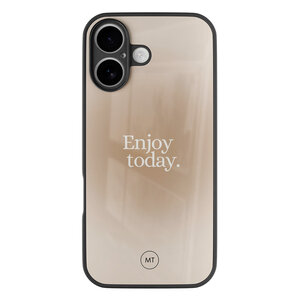 Mooie Telefoonhoesjes iPhone 16 hoesje glas - Enjoy today