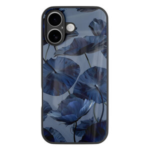 Mooie Telefoonhoesjes iPhone 16 hoesje glas - Dusky blooms
