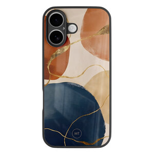 Mooie Telefoonhoesjes iPhone 16 hoesje glas - Abstract harmony