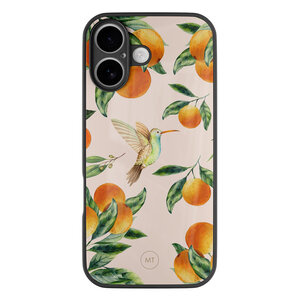 Mooie Telefoonhoesjes iPhone 16 hoesje glas - Tropical lemonade