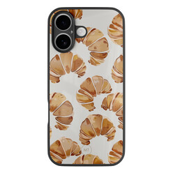 Mooie Telefoonhoesjes iPhone 16 hoesje glas - Croissant