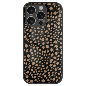 Mooie Telefoonhoesjes iPhone 16 Pro hoesje glas - Savannah spots