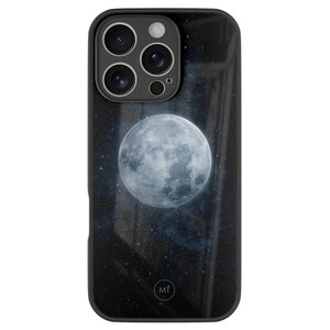 Mooie Telefoonhoesjes iPhone 16 Pro hoesje glas - Maan