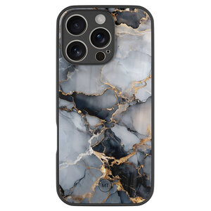 Mooie Telefoonhoesjes iPhone 16 Pro hoesje glas - Marble mist