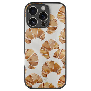 Mooie Telefoonhoesjes iPhone 16 Pro hoesje glas - Croissant