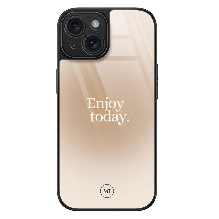 Mooie Telefoonhoesjes iPhone 15 hoesje glas - Enjoy today