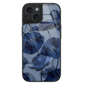 Mooie Telefoonhoesjes iPhone 15 hoesje glas - Dusky blooms