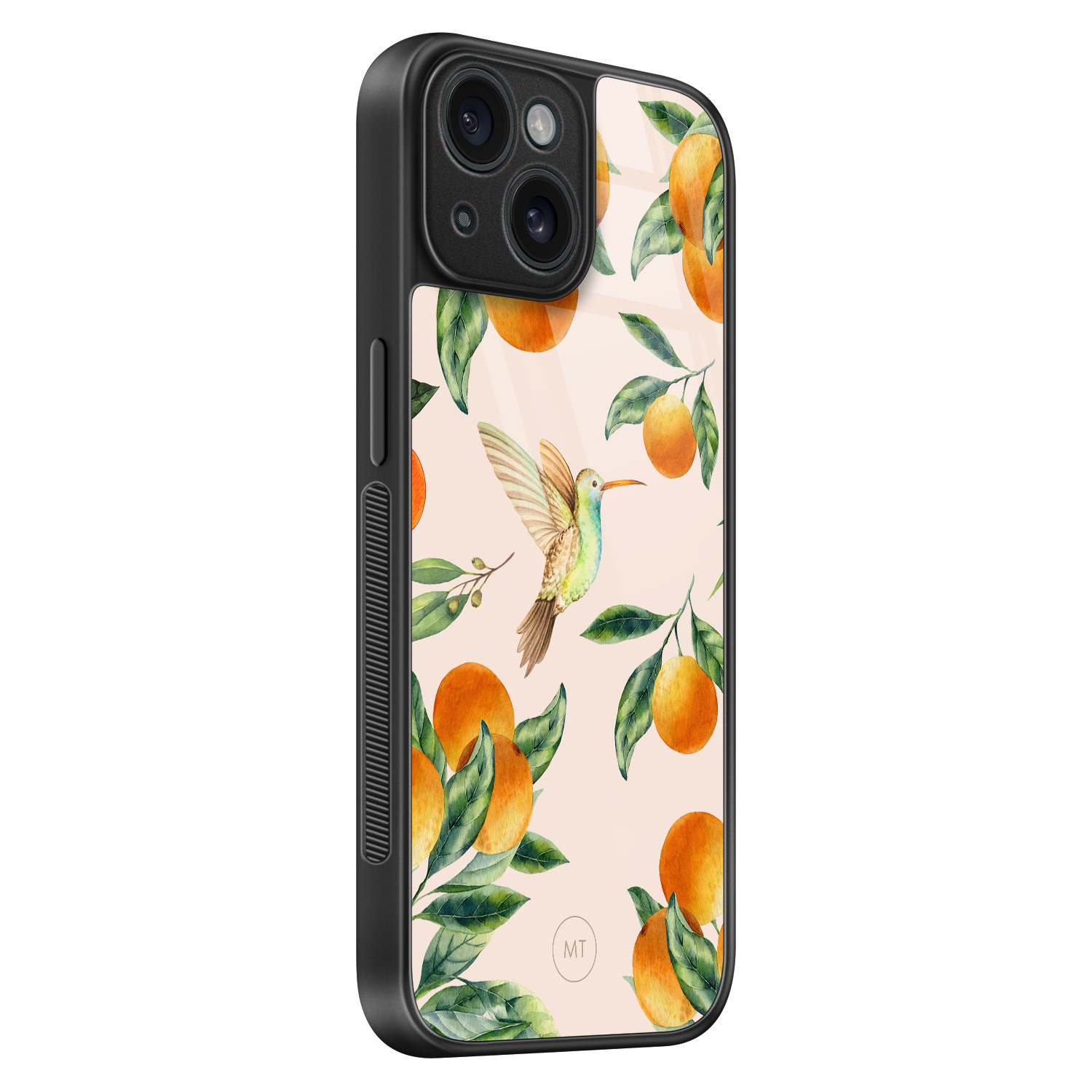 Mooie Telefoonhoesjes iPhone 15 hoesje glas - Tropical lemonade