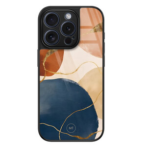 Mooie Telefoonhoesjes iPhone 15 Pro hoesje glas - Abstract harmony
