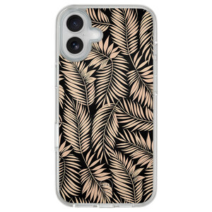 Mooie Telefoonhoesjes iPhone 16 hybride hoesje - Palm silhouette