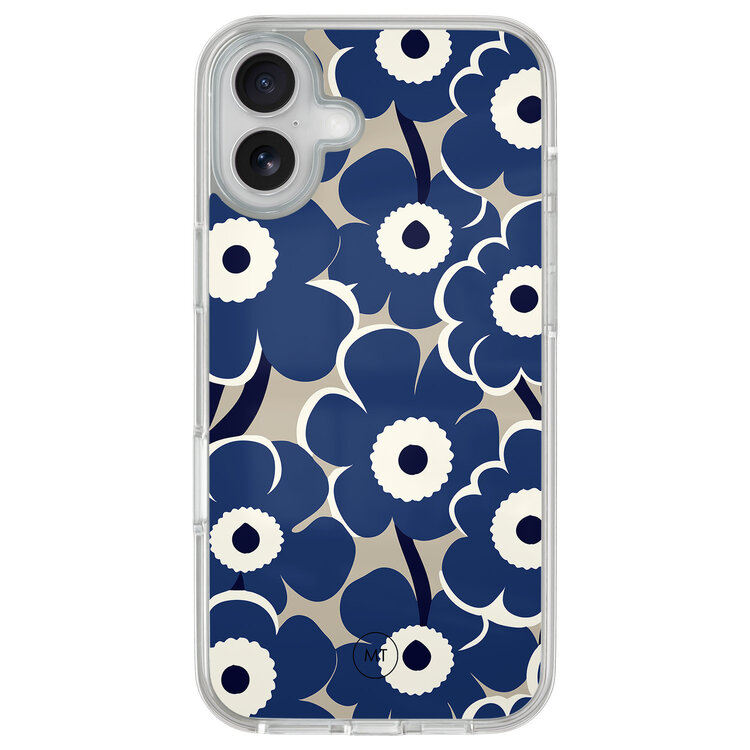 Mooie Telefoonhoesjes iPhone 16 hybride hoesje - Abstract bloom