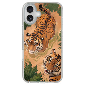 Mooie Telefoonhoesjes iPhone 16 hybride hoesje - Wild tigers