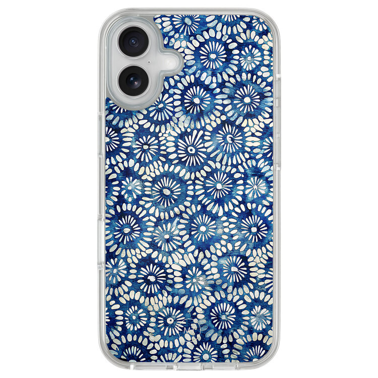 Mooie Telefoonhoesjes iPhone 16 hybride hoesje - Azure daisies