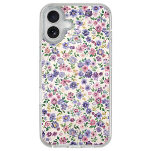 Mooie Telefoonhoesjes iPhone 16 hybride hoesje - Purple garden