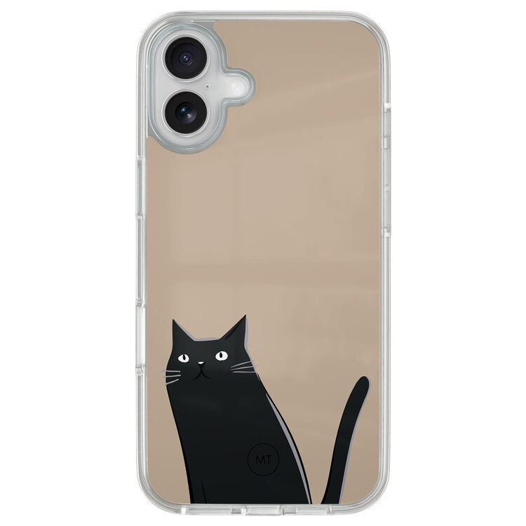 Mooie Telefoonhoesjes iPhone 16 hybride hoesje - Purrfectly