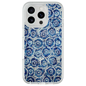 Mooie Telefoonhoesjes iPhone 16 Pro hybride hoesje - Azure daisies