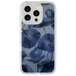 Mooie Telefoonhoesjes iPhone 16 Pro hybride hoesje - Dusky blooms
