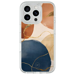 Mooie Telefoonhoesjes iPhone 16 Pro hybride hoesje - Abstract harmony