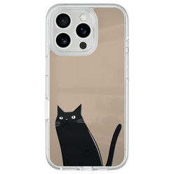 Mooie Telefoonhoesjes iPhone 16 Pro hybride hoesje - Purrfectly
