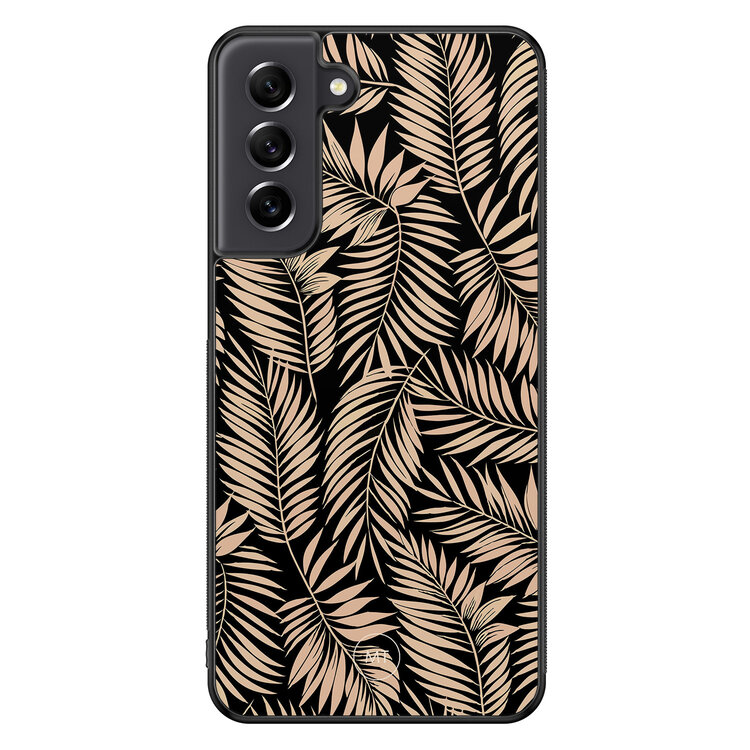 Mooie Telefoonhoesjes Samsung Galaxy S21 FE hoesje - Palm silhouette