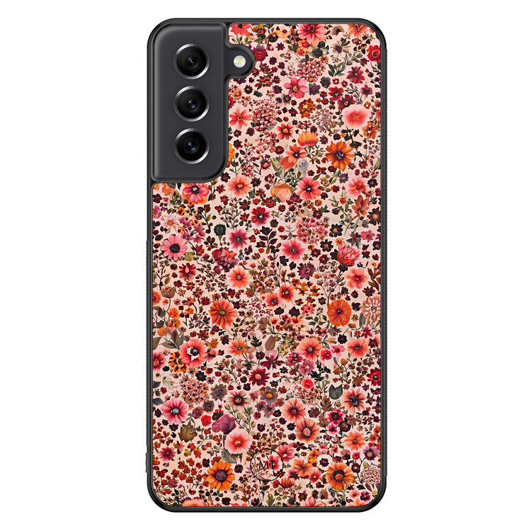 Mooie Telefoonhoesjes Samsung Galaxy S21 FE hoesje - Vintage floral