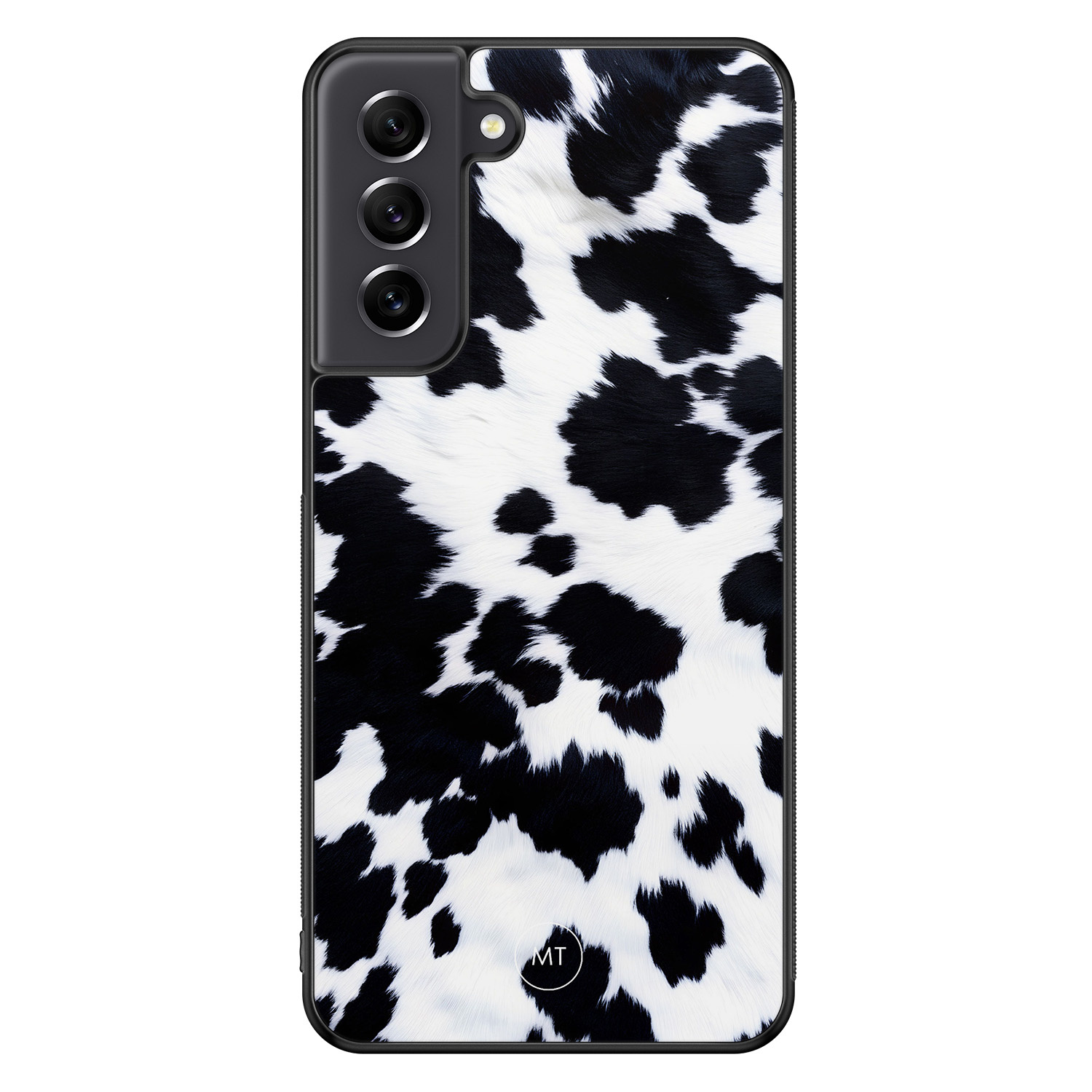 Mooie Telefoonhoesjes Samsung Galaxy S21 FE hoesje - Koeienprint