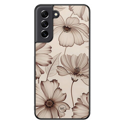 Mooie Telefoonhoesjes Samsung Galaxy S21 FE hoesje - Sand flowers
