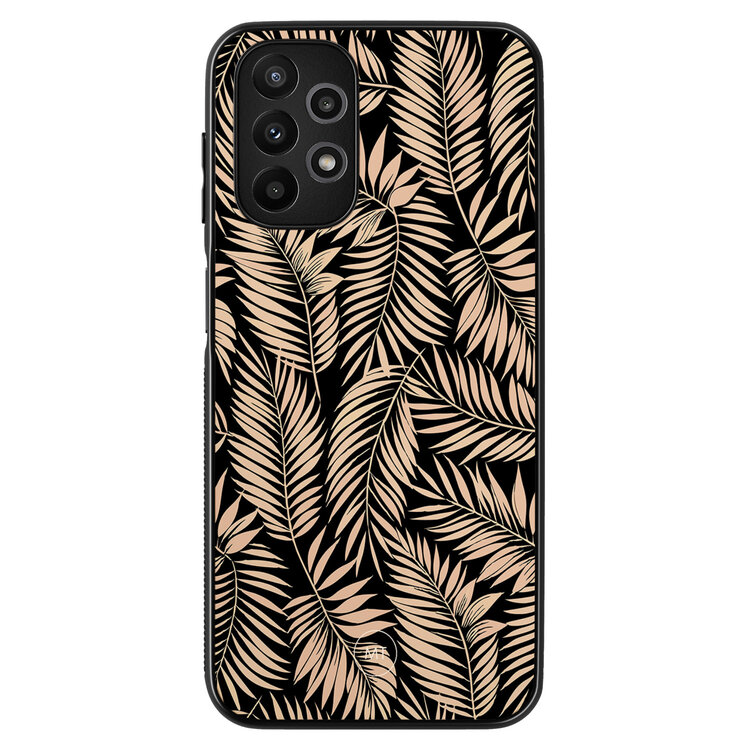 Mooie Telefoonhoesjes Samsung Galaxy A13 4G hoesje - Palm silhouette