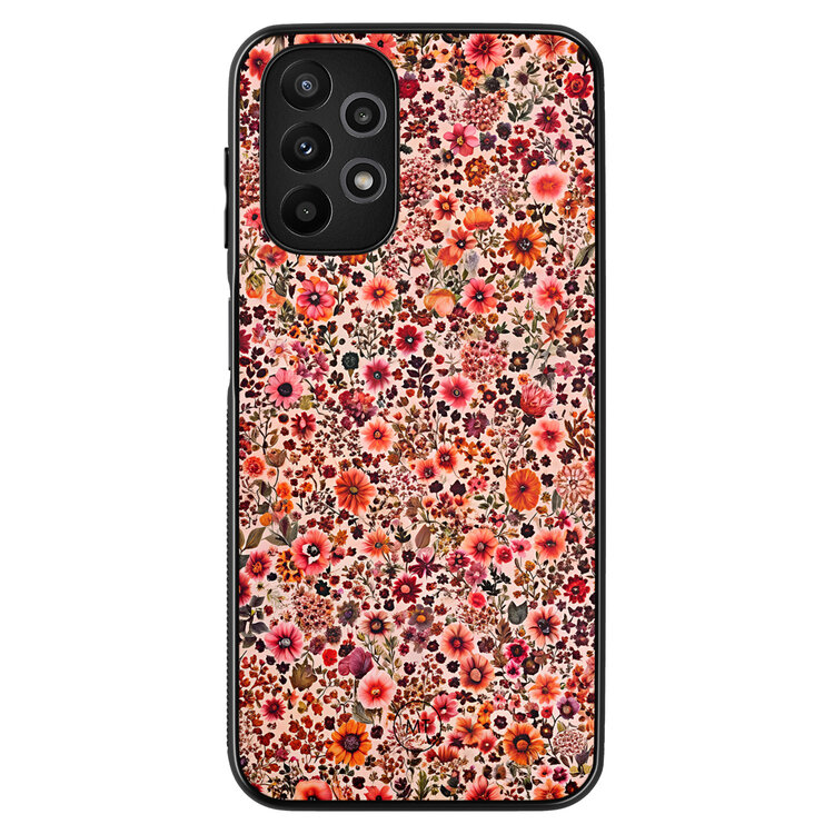 Mooie Telefoonhoesjes Samsung Galaxy A13 4G hoesje - Vintage floral