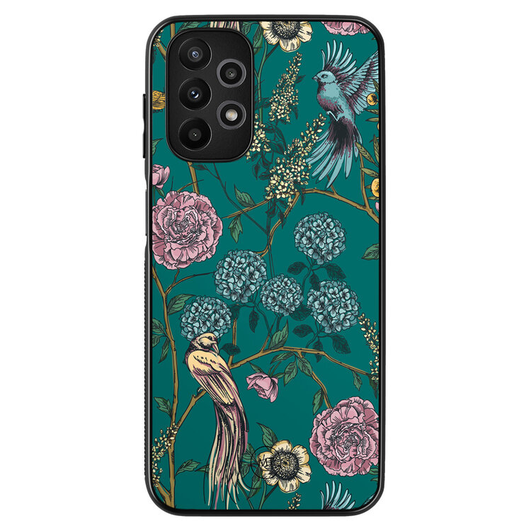 Mooie Telefoonhoesjes Samsung Galaxy A13 4G hoesje - Bloomy birds