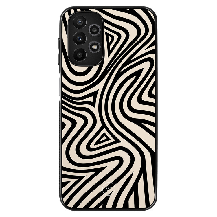 Mooie Telefoonhoesjes Samsung Galaxy A13 4G hoesje - Groovy lines