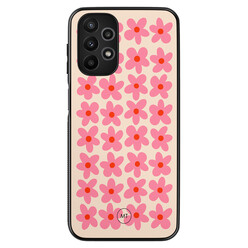 Mooie Telefoonhoesjes Samsung Galaxy A13 4G hoesje - Retro Blooms