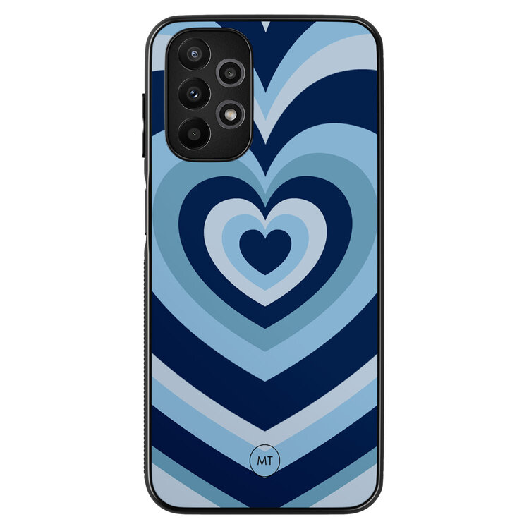Mooie Telefoonhoesjes Samsung Galaxy A13 4G hoesje - Hart blauw
