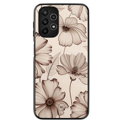 Mooie Telefoonhoesjes Samsung Galaxy A13 4G hoesje - Sand flowers